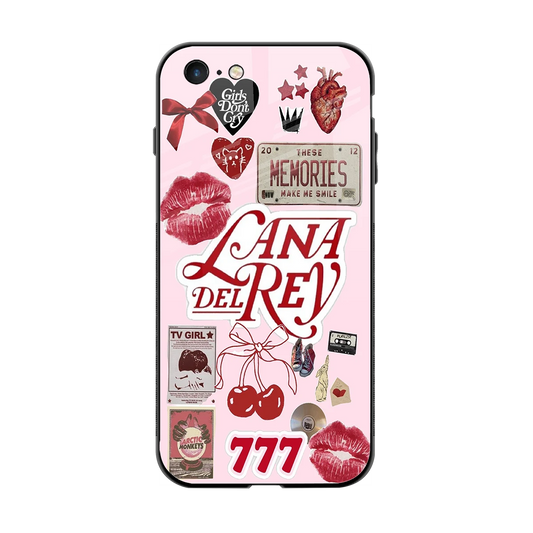 Lana Del Rey Collage back phone cover | glass case for iphone 6s plus