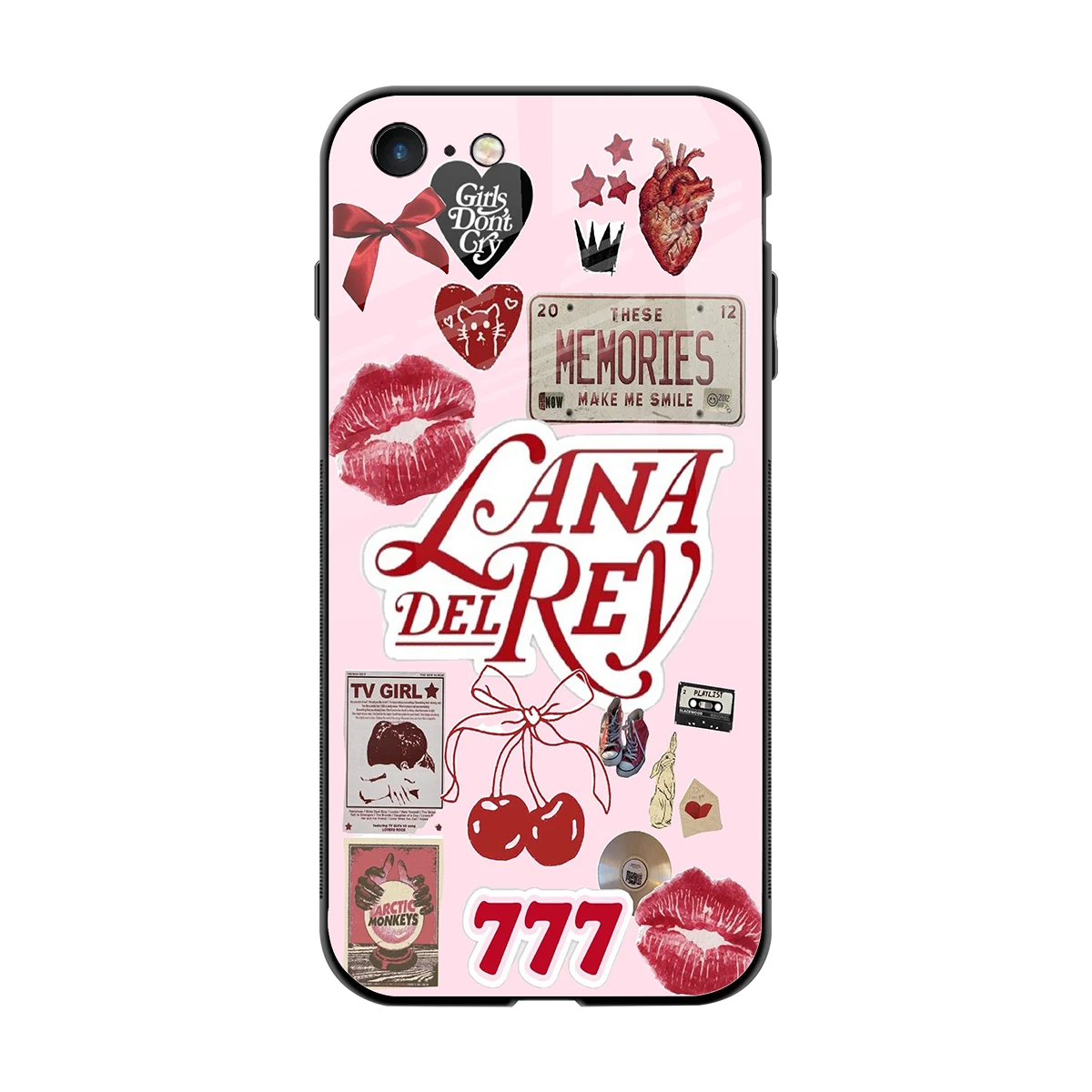 Lana Del Rey Collage back phone cover | glass case for iphone 7