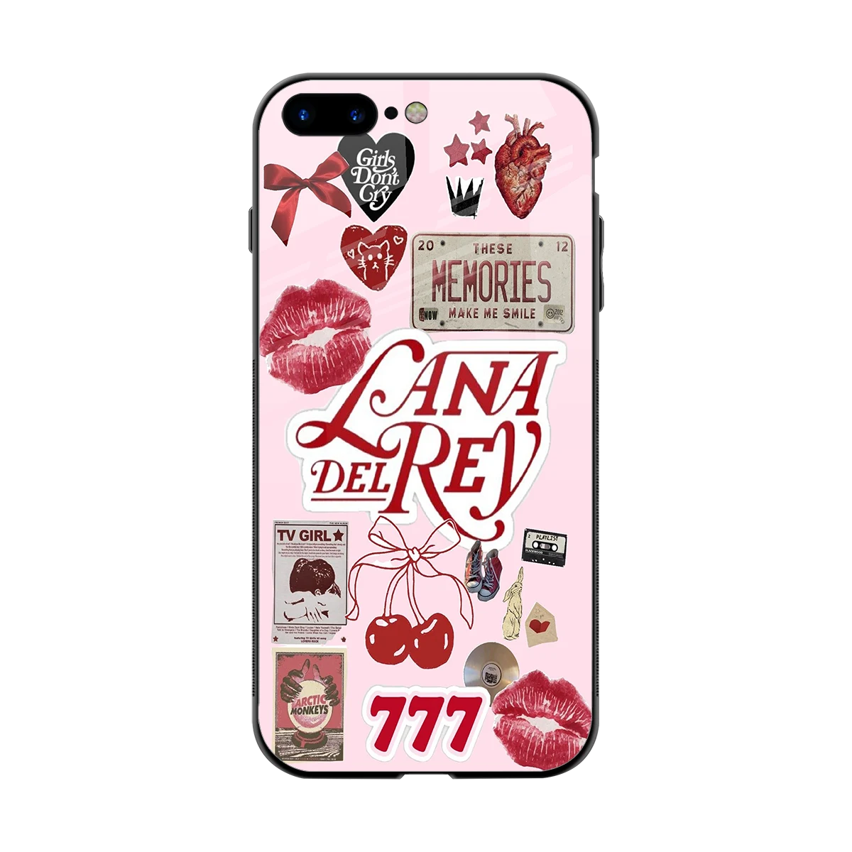 Lana Del Rey Collage back phone cover | glass case for iphone 8 plus