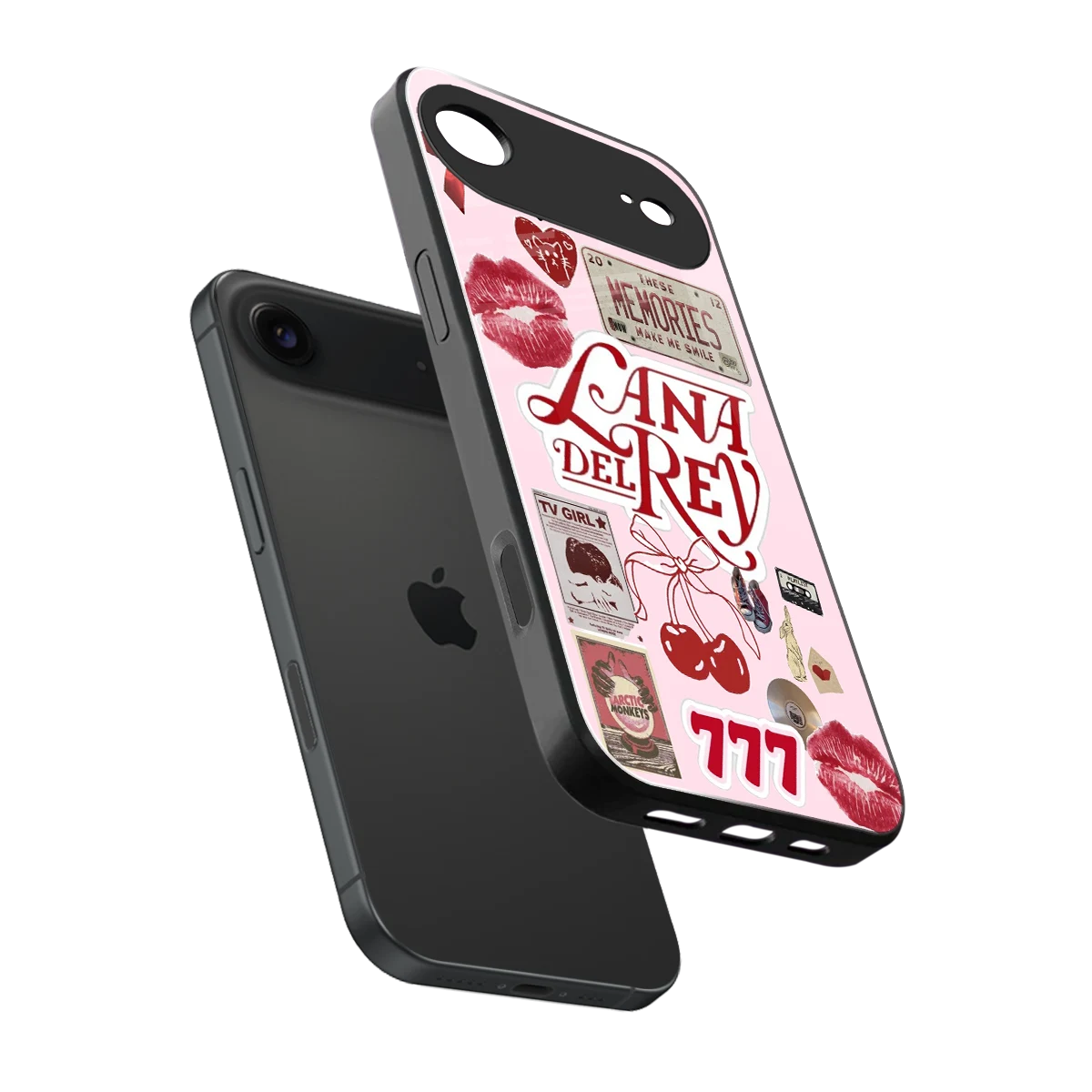 Lana Del Rey Collage sleek iphone air cover with tempered glass back and TPU edges