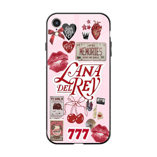 Lana Del Rey Collage back phone cover | glass case for iphone xr
