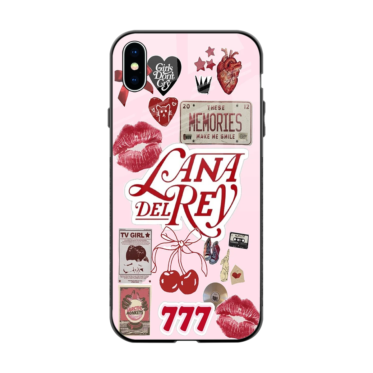 Lana Del Rey Collage back phone cover | glass case for iphone xs max