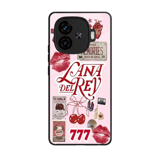 Lana Del Rey Collage back phone cover | glass case for iqoo neo 10r 5g