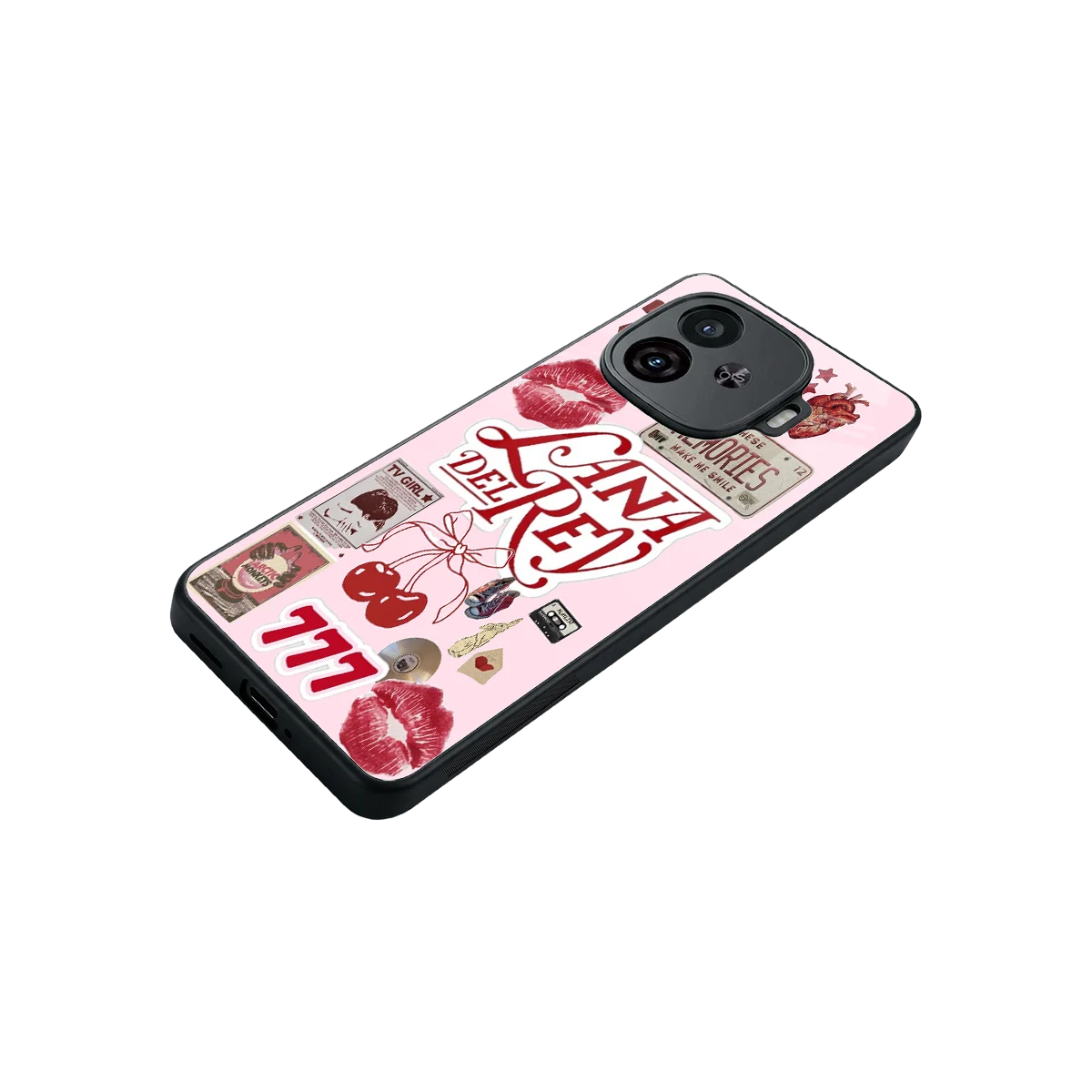 Lana Del Rey Collage stylish phone case for iqoo neo 10r 5g | glossy glass and slim fit