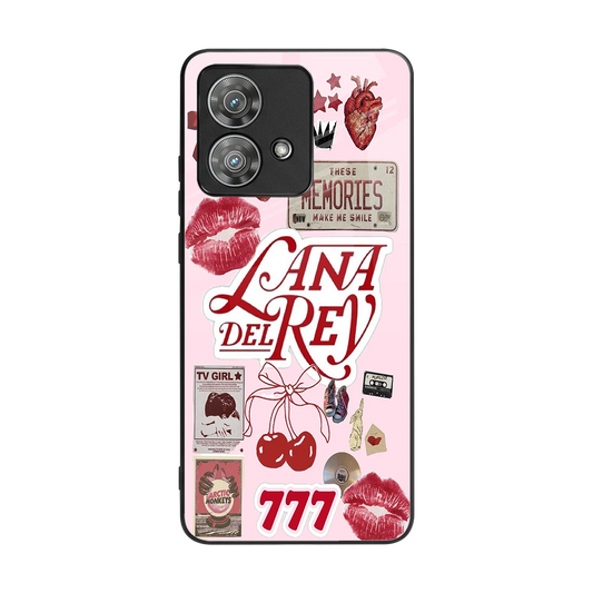 Lana Del Rey Collage back phone cover | glass case for motorola edge 40 neo 5g