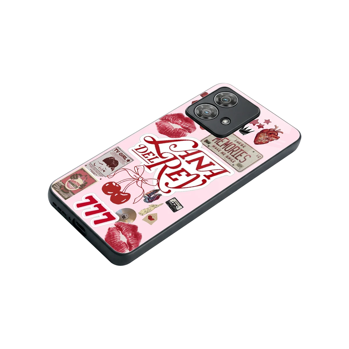Lana Del Rey Collage stylish phone case for motorola edge 40 neo 5g | glossy glass and slim fit