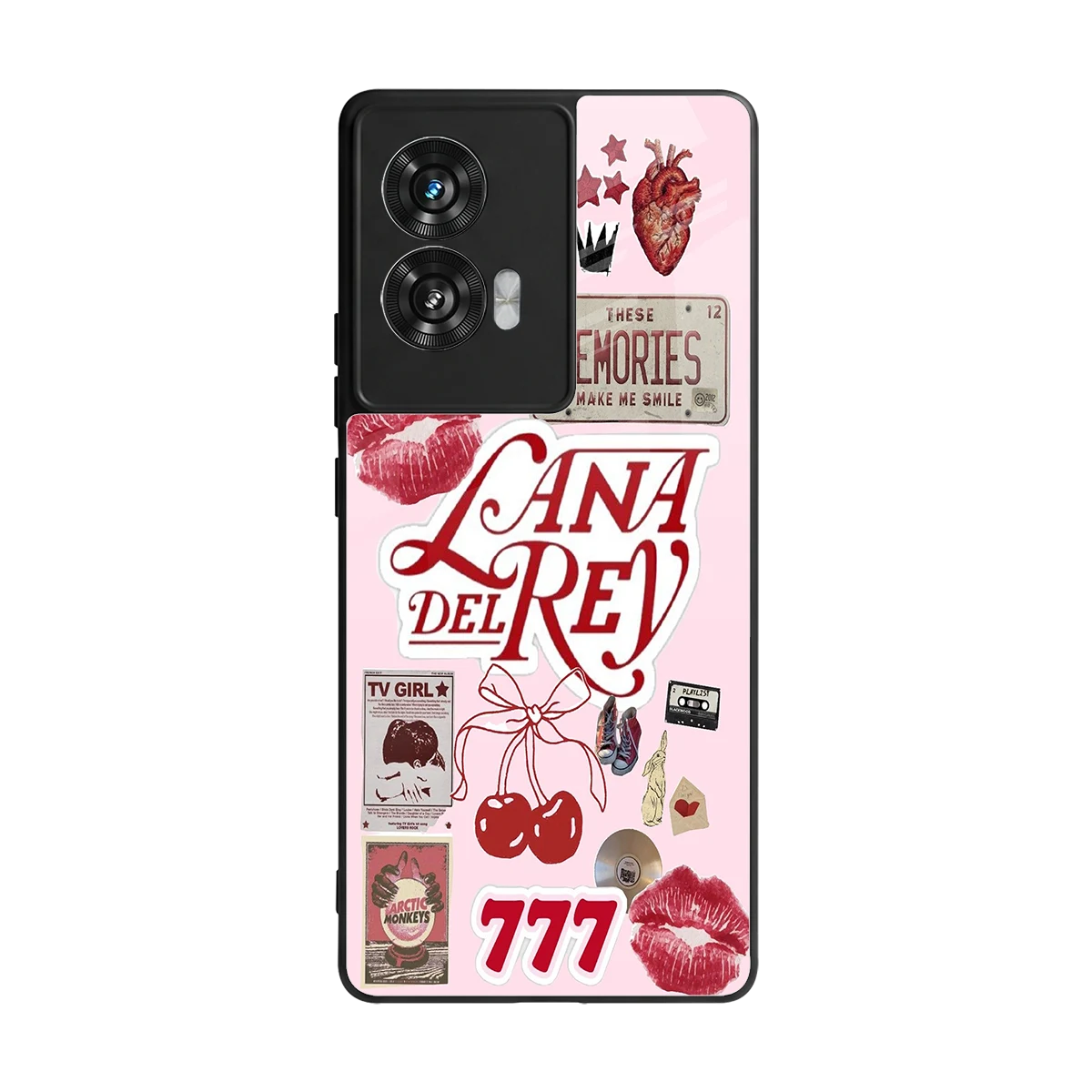 Lana Del Rey Collage back phone cover | glass case for motorola edge 50 fusion
