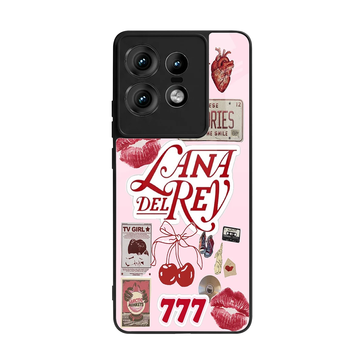 Lana Del Rey Collage back phone cover | glass case for motorola edge 50 pro
