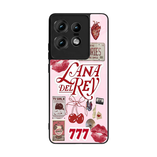 Lana Del Rey Collage back phone cover | glass case for motorola edge 50 pro