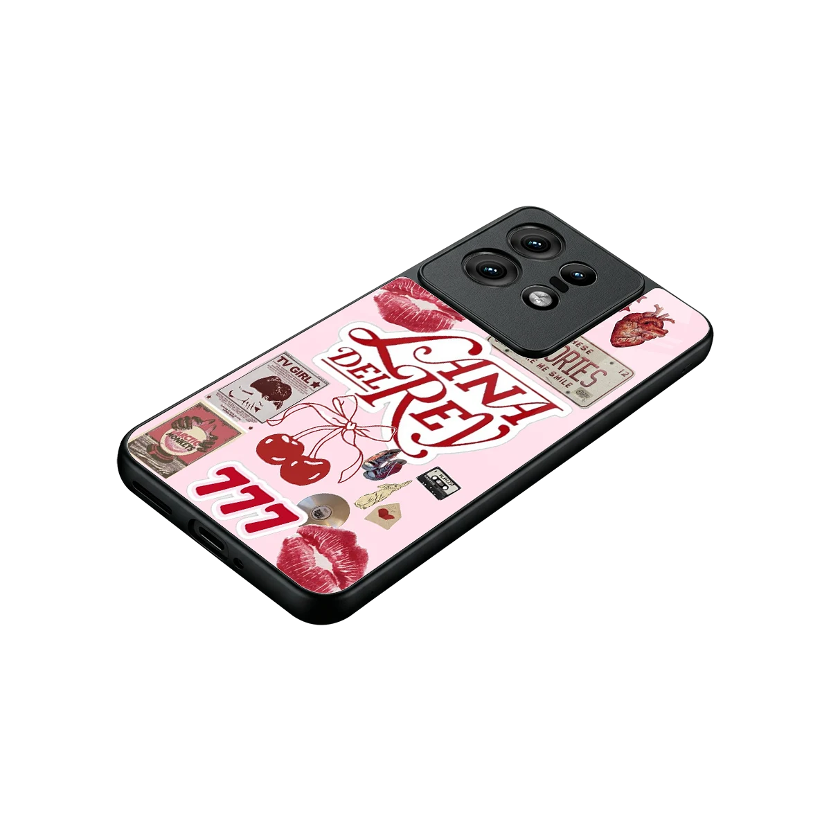 Lana Del Rey Collage stylish phone case for motorola edge 50 pro | glossy glass and slim fit