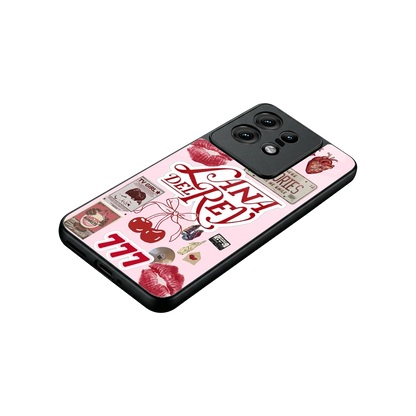 Lana Del Rey Collage stylish phone case for motorola edge 50 pro | glossy glass and slim fit