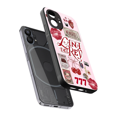 Lana Del Rey Collage sleek nothing phone 1 cover with tempered glass back and TPU edges