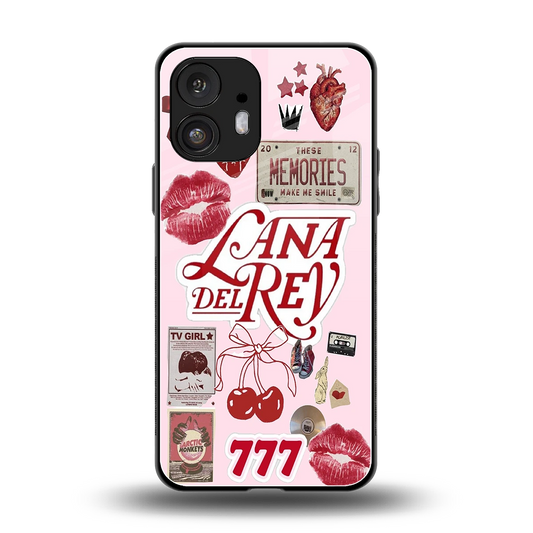 Lana Del Rey Collage back phone cover | glass case for nothing phone 2