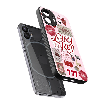 Lana Del Rey Collage sleek nothing phone 2 cover with tempered glass back and TPU edges