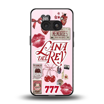 Lana Del Rey Collage back phone cover | glass case for nothing phone 2a plus