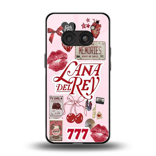 Lana Del Rey Collage back phone cover | glass case for nothing phone 2a plus
