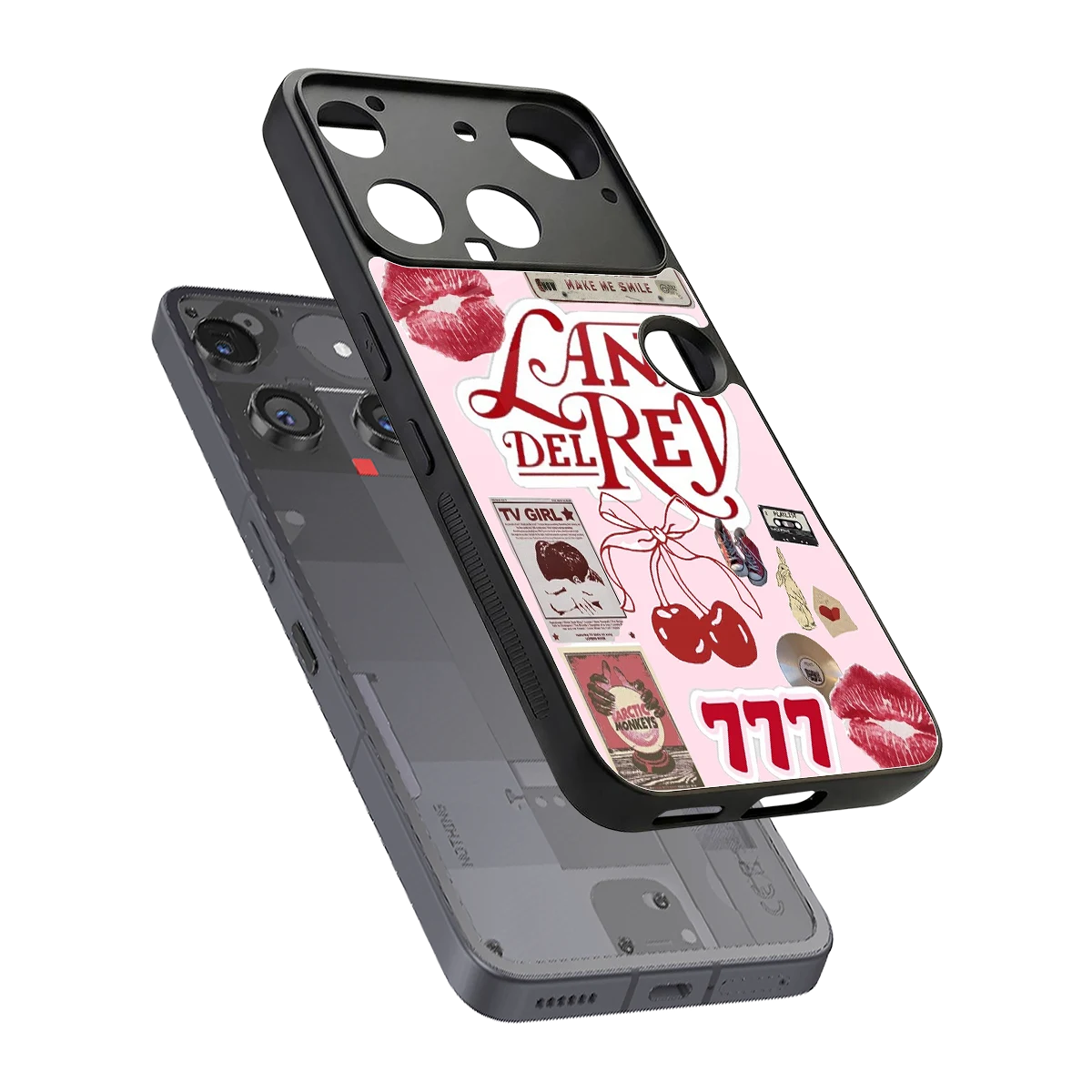 Lana Del Rey Collage sleek nothing phone 3 cover with tempered glass back and TPU edges