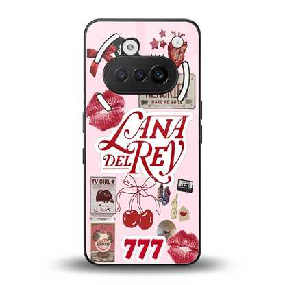 Lana Del Rey Collage back phone cover | glass case for nothing phone 3a