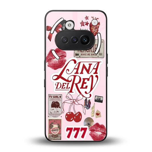 Lana Del Rey Collage back phone cover | glass case for nothing phone 3a