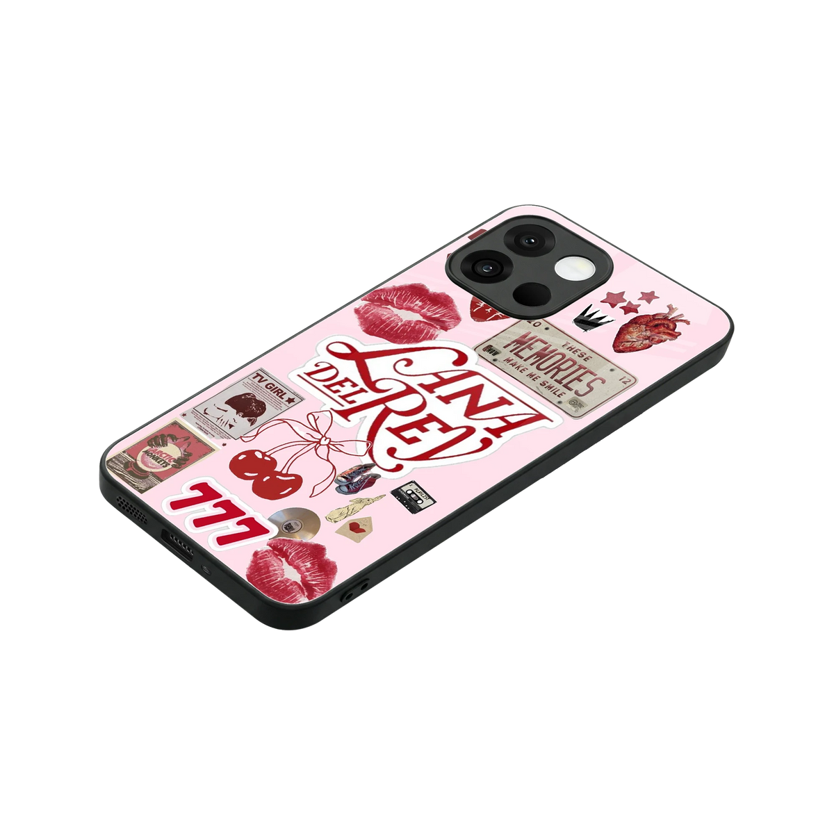 Lana Del Rey Collage stylish phone case for oneplus 13s | glossy glass and slim fit
