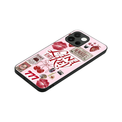 Lana Del Rey Collage stylish phone case for oneplus 13s | glossy glass and slim fit