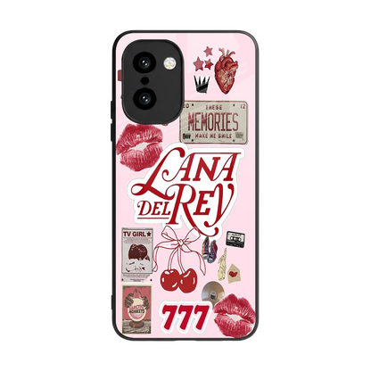 Lana Del Rey Collage back phone cover | glass case for oneplus 15r