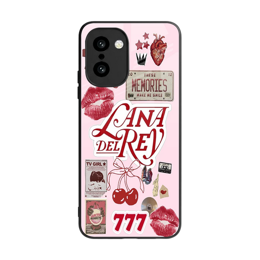 Lana Del Rey Collage back phone cover | glass case for oneplus 15r