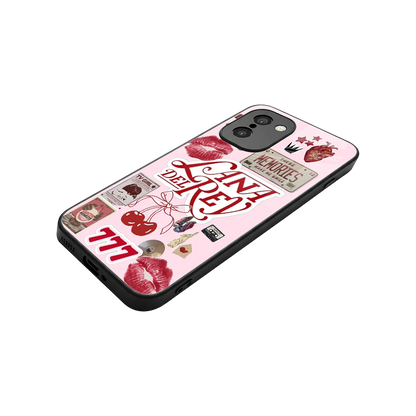 Lana Del Rey Collage stylish phone case for oneplus 15r | glossy glass and slim fit