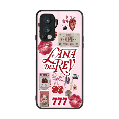 Lana Del Rey Collage back phone cover | glass case for oneplus nord 2