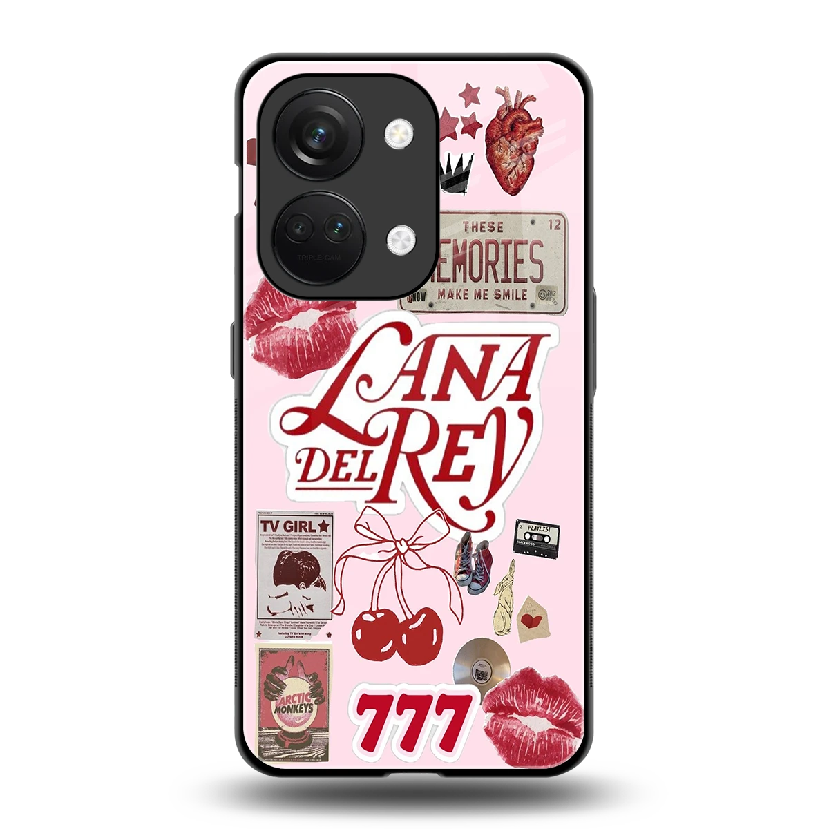 Lana Del Rey Collage back phone cover | glass case for oneplus nord 3