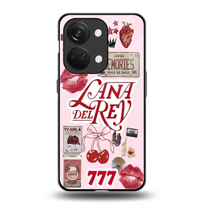 Lana Del Rey Collage back phone cover | glass case for oneplus nord 3