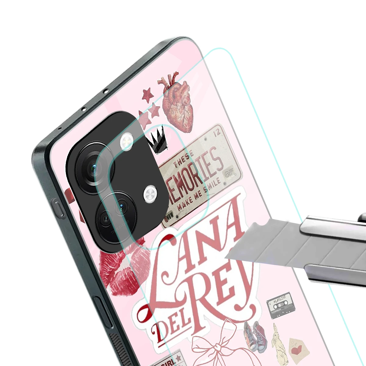 Lana Del Rey Collage stylish phone case for oneplus nord 3 | glossy glass and slim fit