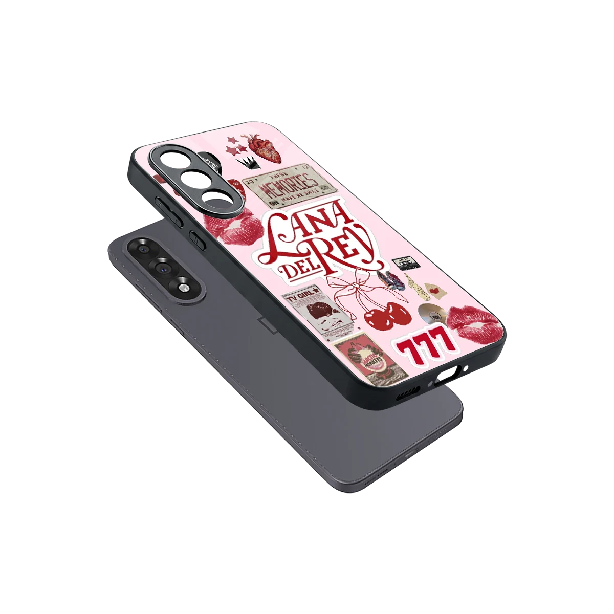 Lana Del Rey Collage sleek oneplus nord 5 cover with tempered glass back and TPU edges