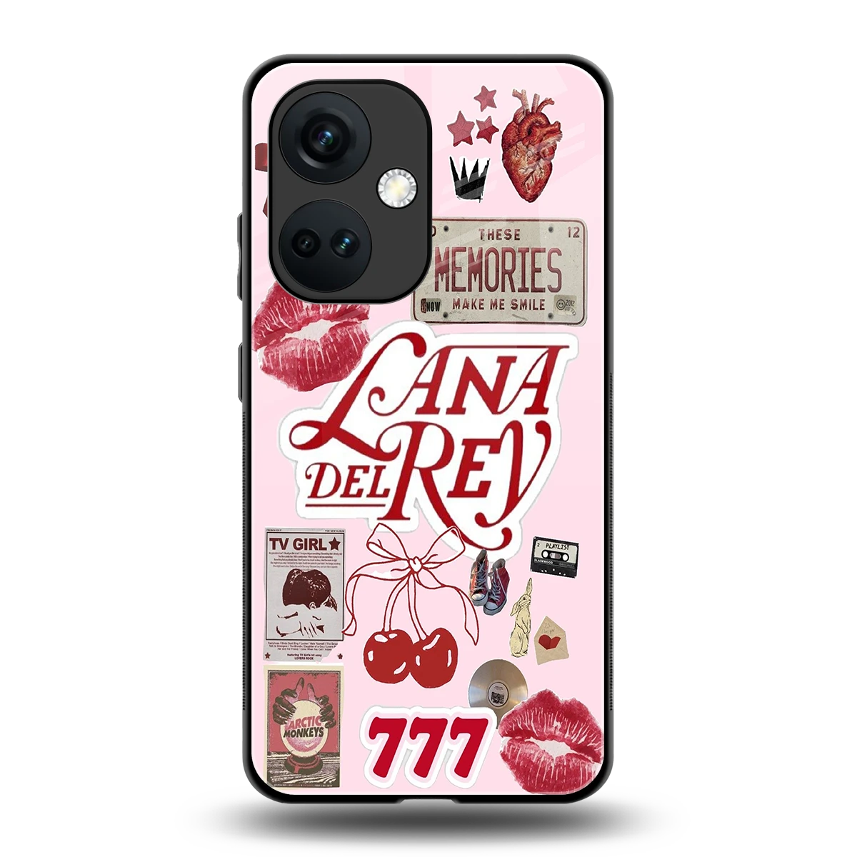 Lana Del Rey Collage back phone cover | glass case for oneplus nord ce 3