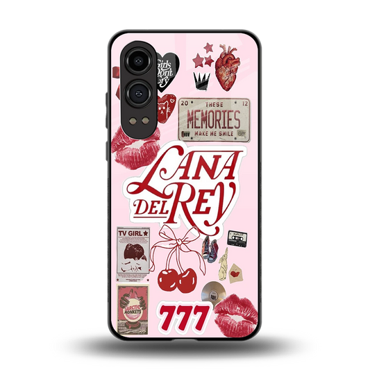 Lana Del Rey Collage back phone cover | glass case for oneplus nord ce 4 lite