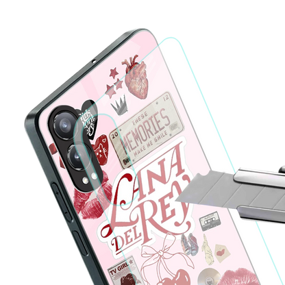 Lana Del Rey Collage stylish phone case for oneplus nord ce 4 lite | glossy glass and slim fit