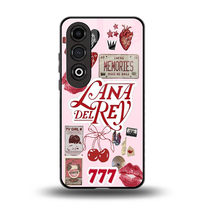 Lana Del Rey Collage back phone cover | glass case for oneplus nord ce 4