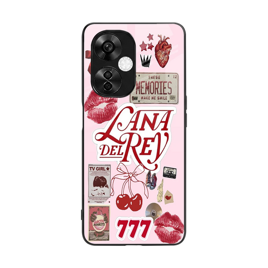 Lana Del Rey Collage back phone cover | glass case for oneplus nord ce 3 lite