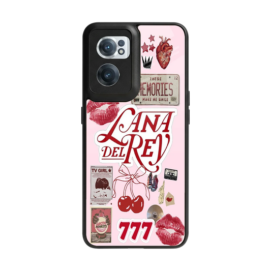 Lana Del Rey Collage back phone cover | glass case for oneplus nord ce 2