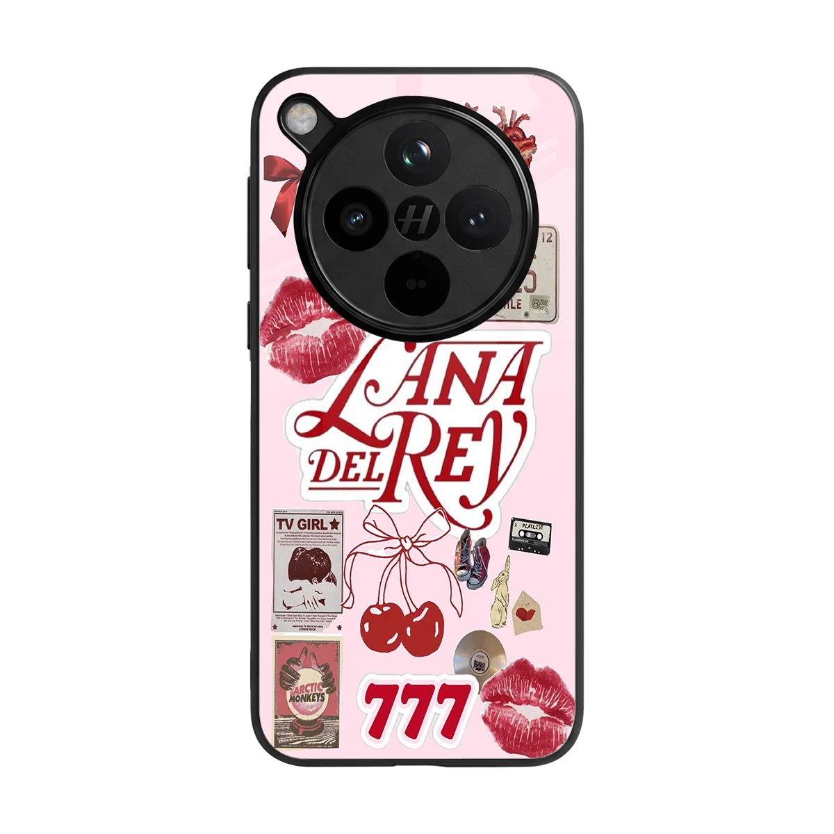 Lana Del Rey Collage back phone cover | glass case for oppo find x8