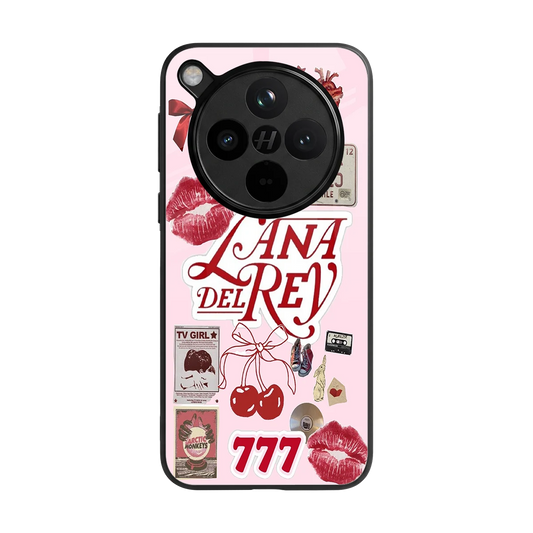 Lana Del Rey Collage back phone cover | glass case for oppo find x8