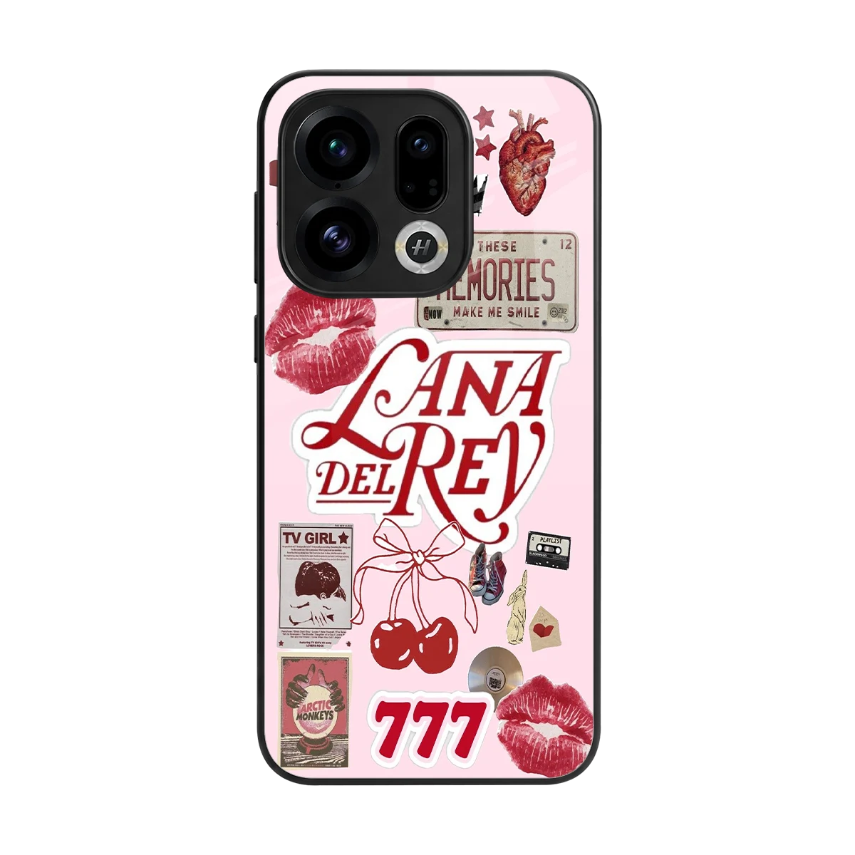 Lana Del Rey Collage back phone cover | glass case for oppo find x9