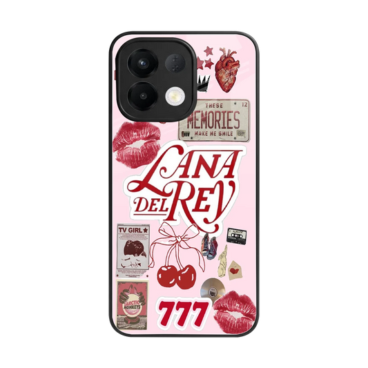 Lana Del Rey Collage back phone cover | glass case for oppo k13 5g