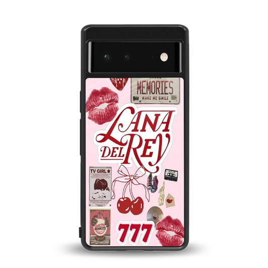 Lana Del Rey Collage back phone cover | glass case for google pixel 6