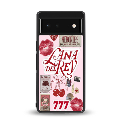 Lana Del Rey Collage back phone cover | glass case for google pixel 6a