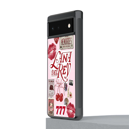 Lana Del Rey Collage stylish phone case for google pixel 6a | glossy glass and slim fit