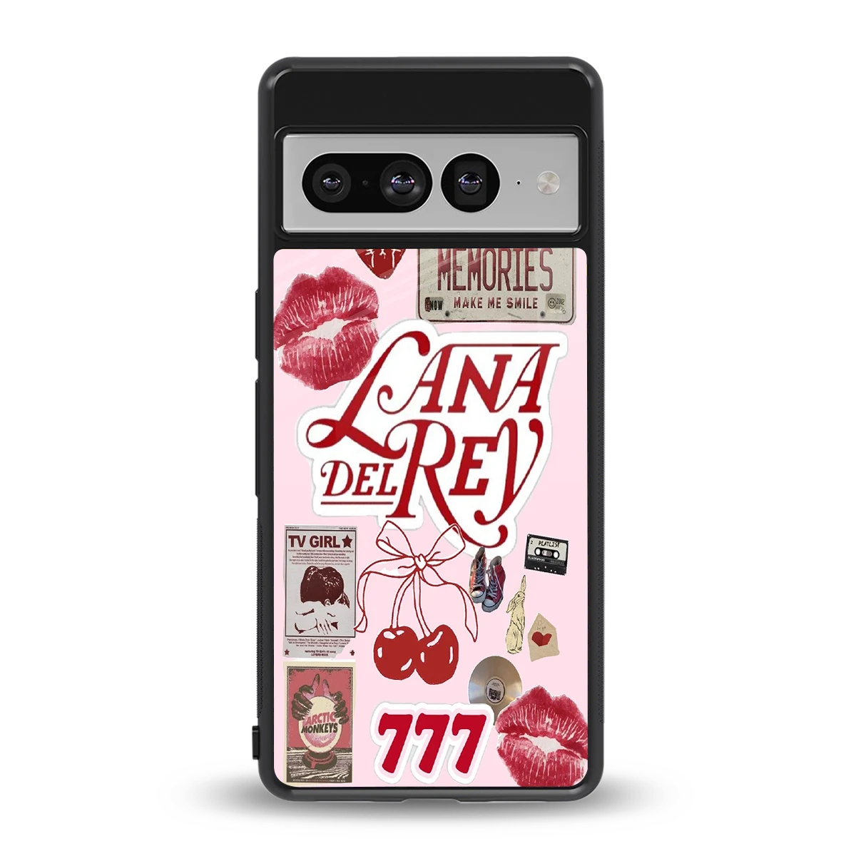 Lana Del Rey Collage back phone cover | glass case for google pixel 7 pro