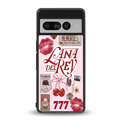Lana Del Rey Collage back phone cover | glass case for google pixel 7 pro