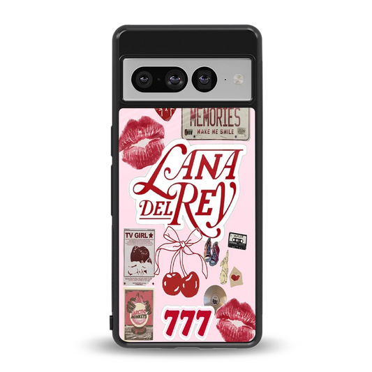 Lana Del Rey Collage back phone cover | glass case for google pixel 7 pro