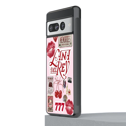 Lana Del Rey Collage stylish phone case for google pixel 7 pro | glossy glass and slim fit